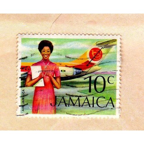 Timbre Jamaique Air Jamaica Oblitéré