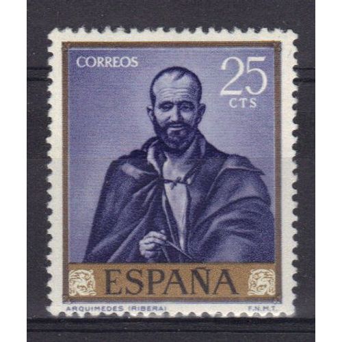 Espagne 1963 :  Journée Du Timbre : Archimède - Timbre Neuf *