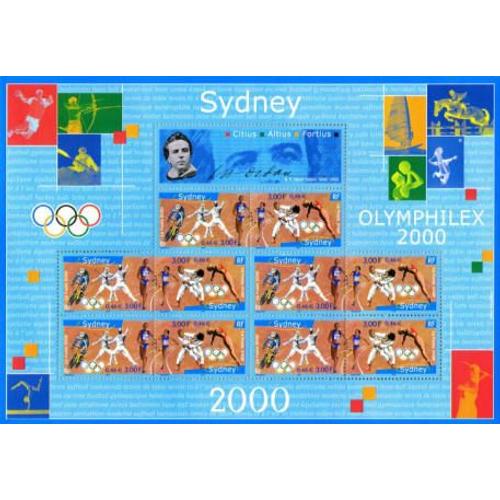 Jeux Olympiques De Sydney (Australie) Divers Sports Bloc Feuillet 31a Année 2000 N° 3340 3341 Yvert Et Tellier Luxe