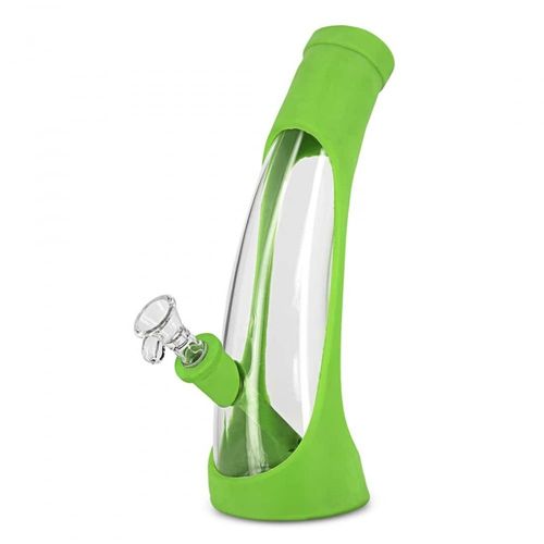 pipe a eau verre et silicone amsterdam vert 24 cm