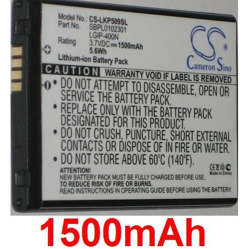 Batterie Compatible Li-Polymer   1500 Mah Pour Lg Optimus Type Lgip-400n