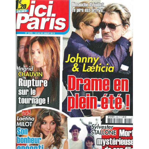 Ici Paris 0.03498 Johnny Hallyday & Laeticia : Le Drame ! Sylvester Stallone (Son Fils Est Mort)
