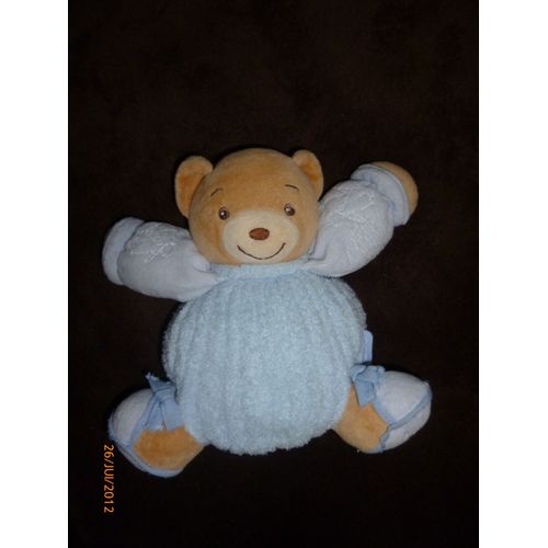 Doudou Ours Boule Bleu By Kaloo