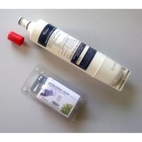 Pack 1 Filtre Microban 481248048172 + 1 Filtre Sbs002 481281729632 Refrigerateur Whirlpool 20rwd3