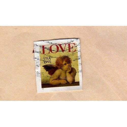 Timbre Usa Etats Unis Ange Love 1995 Oblitéré