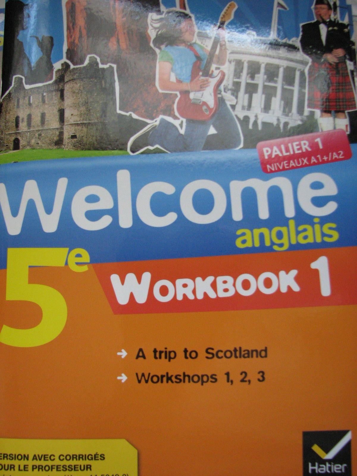 WELCOME ANGLAIS 5e WORKBOOK