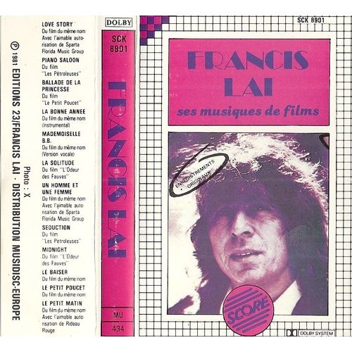 Lai Francis  - Audio Cassette - Ses Musiques De Films