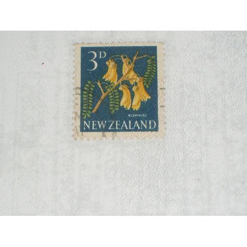 New Zealand , Timbre  3 D , Thème Fleurs