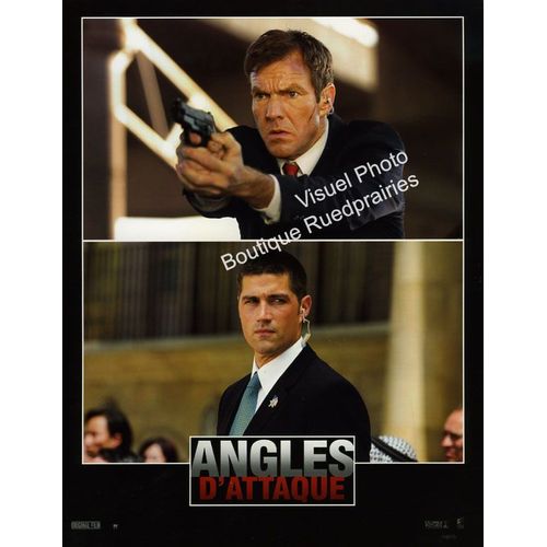 Angles D'attaque - Vantage Point : Jeu De 8 Photos D'exploitation Cinématographique - Format 21x27,5 Cm - De Pete Travis Avec Matthew Fox, Forest Whitaker, Dennis Quaid, Zoe Saldana - 2008