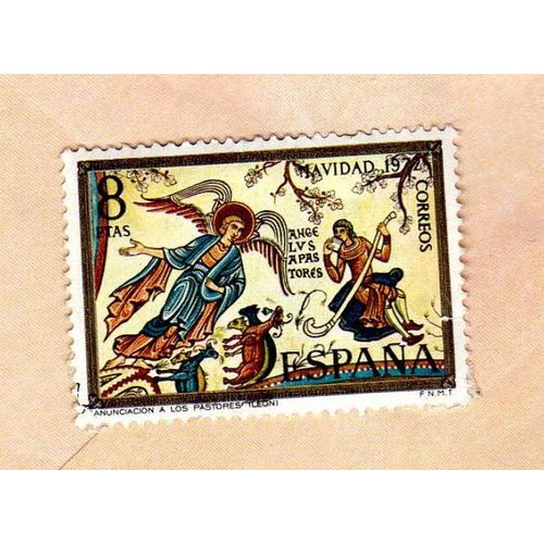 Timbre España Espagne Noël Navidad 1972 Anunciacion A Los Pastores