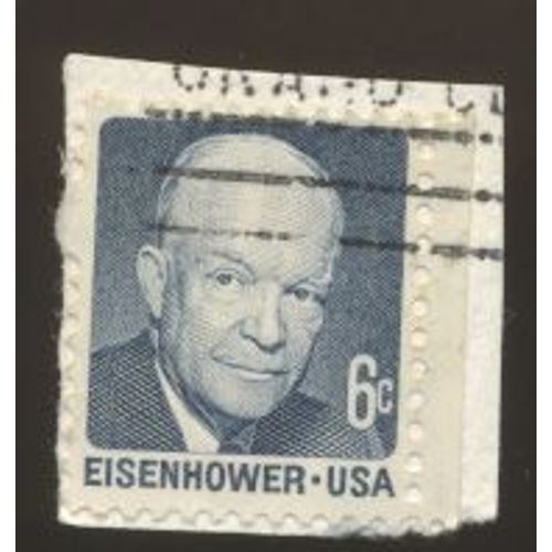 Timbre U S A, Eisenhower U S A, 6 Cents, Oblitéré