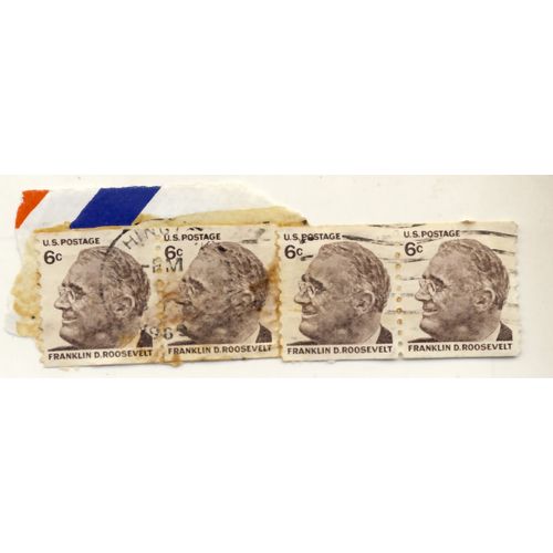 Timbre U S A, Franklin D. Roosevelt, U S Postage 6 Cents, Oblitérés (4 Timbres)