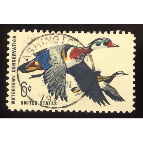 Timbre U S A, Waterfawl Conservation, United States 6 Cents, Oblitéré