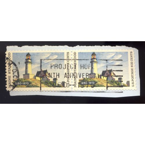 Timbre U S A, Maine Statehood, U S Postage 6 Cents, Oblitéré