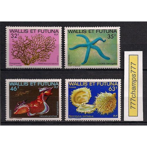 Wallis Et Futuna. 1982. Faune Marine. Y&t 297 À 300