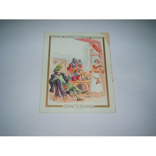 Ancien Chromo Au Bon Marche / Maison A. Boucicaut / Taverne Pre Aux Clercs