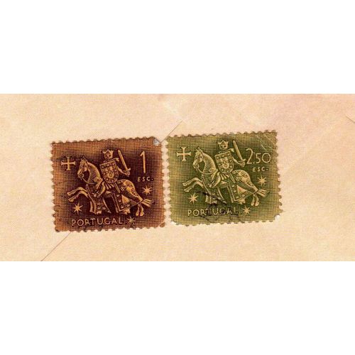 Lot De 2 Timbres Portugal