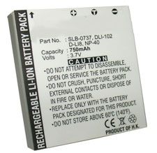 Batterie pour appareil photo numérique, compatible marque Samsung, type li-ion, capacité 700 mAh, tension 3.7 volts