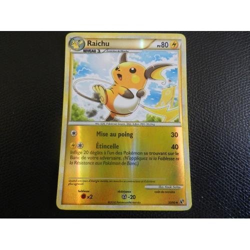 Raichu  Reverse 33/90 80pv  Francaise Ultra Rare