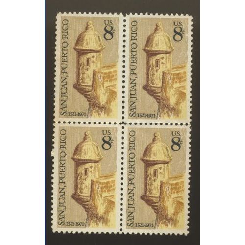 Timbre U S A, San Juan, Puerto Rico 1521 - 1971, U S 8 Cents Non Oblitéré (4 Timbres)