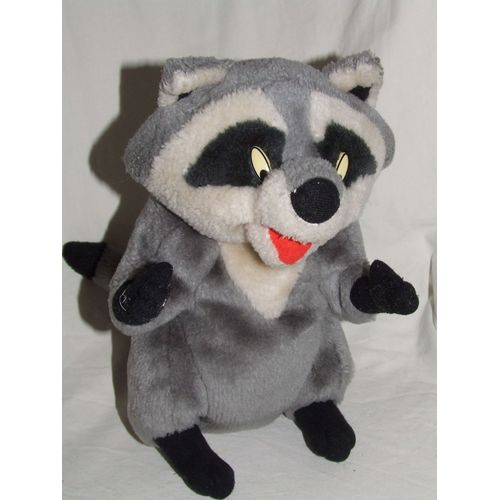 Castor Raton Laveur Doudou Peluche Gris Range Pyjama Disney De 30 Cm