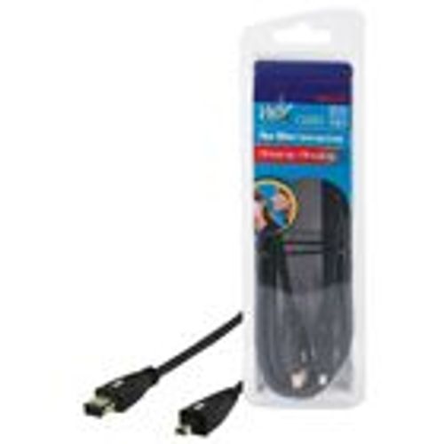 HQ - Câble IEEE 1394 - FireWire 4 broches (M) pour FireWire 6 broches (M) - 1.8 m - noir