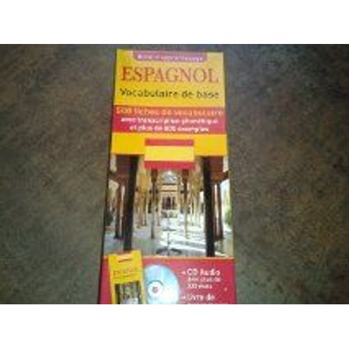 Espagnol Vocabulaire De Base  -  Boite D'apprentissage  -  Livret + Cd Audio