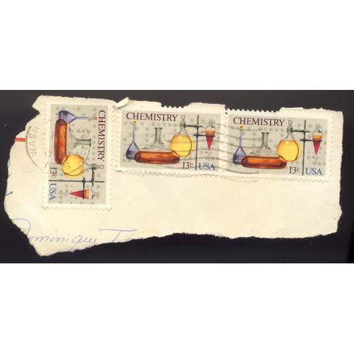 Timbre U S A, Chemistry, U S A 13 Cents, Non Oblitéré (3 Timbres)