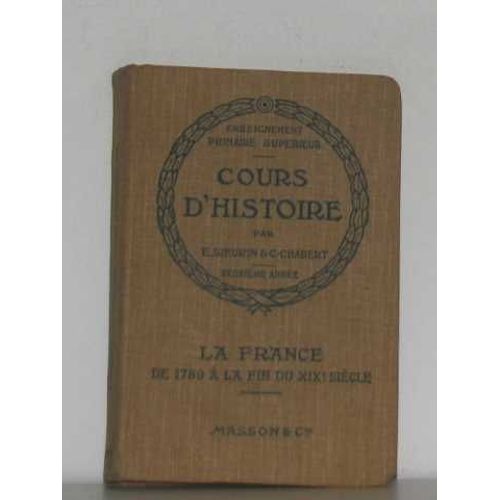 Cours D'histoire La France De 1789 À La Fin Du Xixe Siècle
