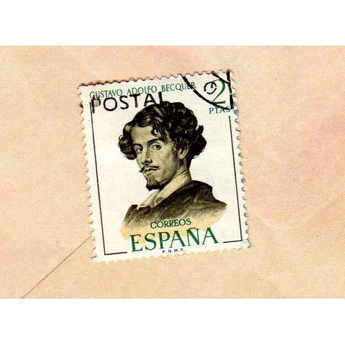 Timbre España Espagne Gustavo Adolfo Becquer