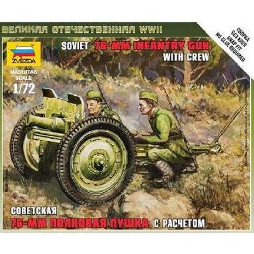Maquette Canon Soviétique 76mm Avec Figurines-Zvezda