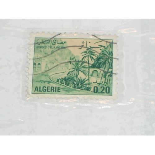 Timbre Oblitéré De 0.20 Dinar , Algérie, Georges D'el Cantara.