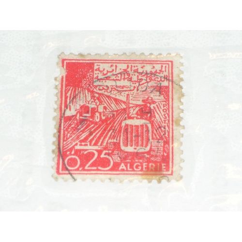 Timbre Oblitéré De 0.25 Dinar, Algérie.
