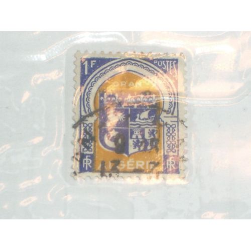 Timbre Oblitéré De 1 Franc, Algérie , Oran.