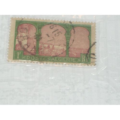 Timbre Oblitéré De 1 Franc, Algérie.
