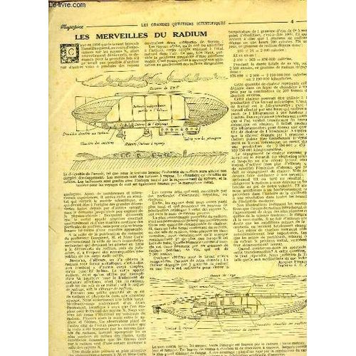 La Dépêche Magazine N°1 - 1ère Année : Les Merveilles Du Radium - La Véritable Histoire Du Radeau De La Méduse - Au Pays Des Coupeurs De Têtes - L'histoire De Ma Vie, Par Léon Mathot - ...