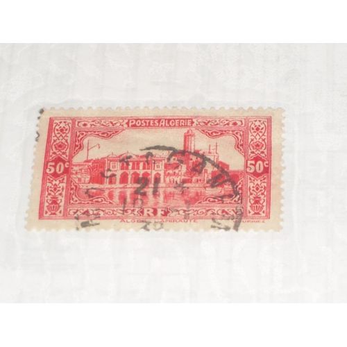 Timbre Oblitéré De 0.25, Algérie, Alger, L'amiraute.