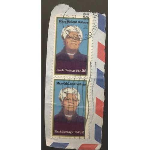 Timbre U S A, Mary Mcleod Bethune, Black Heritage U S A 22 Oblitéré