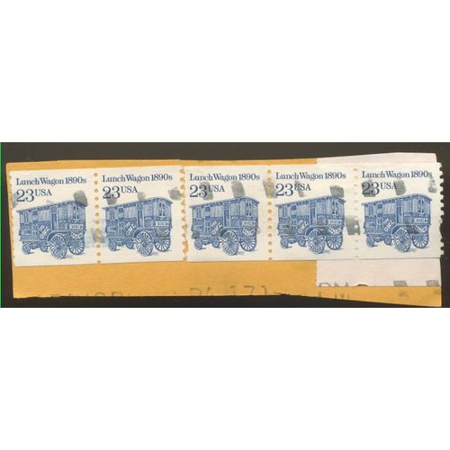 Timbre U S A, Lunch Wagon 1890s, U S A 23 Oblitéré