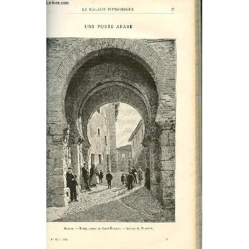 Le Magasin Pittoresque - Livraison N°05 - Burogs - Porte Arabe De Saint Etienne, Gravure Par Puyplat