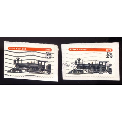Timbre U S A, Eddy's N° 242, U S A 29 Oblitéré (2 Timbres)