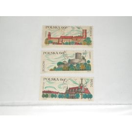 Pologne , Lot De 3 Timbres , Villes De Pologne