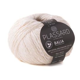 Pelote De Coton, Chanvre Et Lin À Tricoter Balia - Plassard 02 Ecru