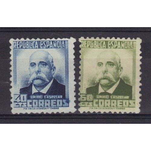 Espagne 1931 : Emilio Castelar : Série De 2 Timbres Neufs Sg