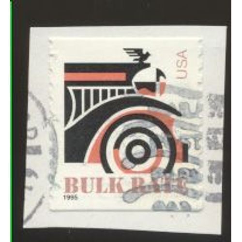 Timbre U S A, Avant De Voiture Bulk Rate U S A, Sans Valeur Faciale, Oblitéré