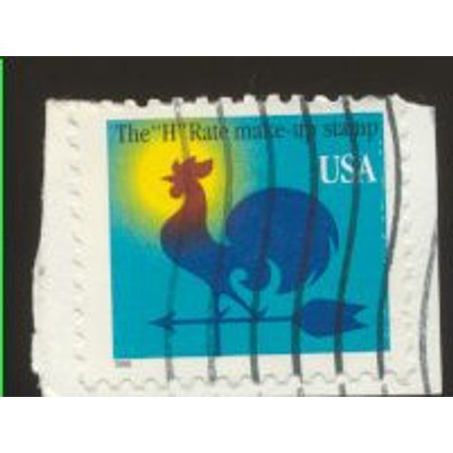 Timbre U S A, Cos, The H Rate Make-Up Stamp, U S A Sans Valeur Faciale, Oblitéré