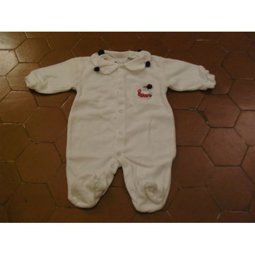 Pyjama Éponge Blanc O'kids Mini