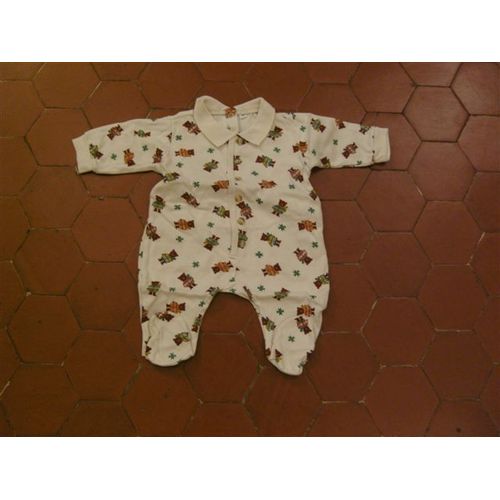 Pyjama Jersey Coton Imprimé Oursons Vertbaudet