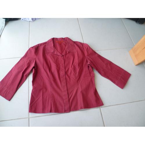 Chemisier "Jennyfer" Rouge Bordeaux" Taille 44