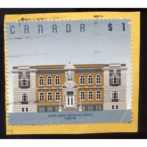 Timbre Canada, Court House, Palais De Justice Toronto, Canada 1 $, Oblitéré